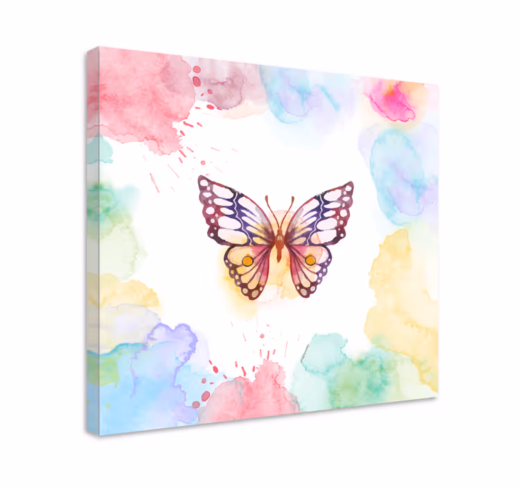 Cuadro mariposas mariposa artística en vuelo - TenVinilo