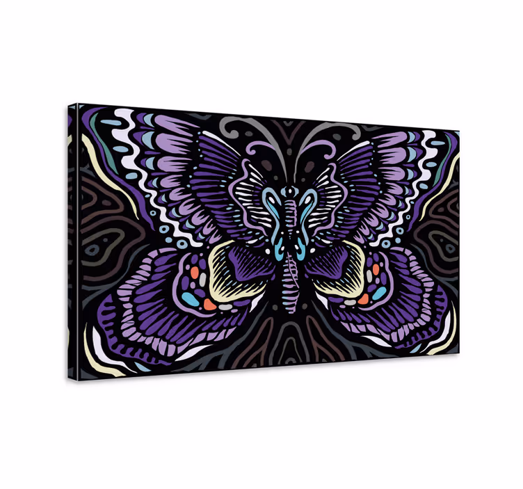 Cuadro mariposas diseño intrincado de mariposas - TenVinilo