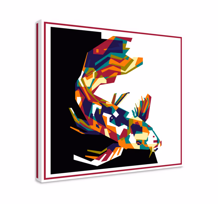 Cuadro peces carpas koi coloridas - TenVinilo