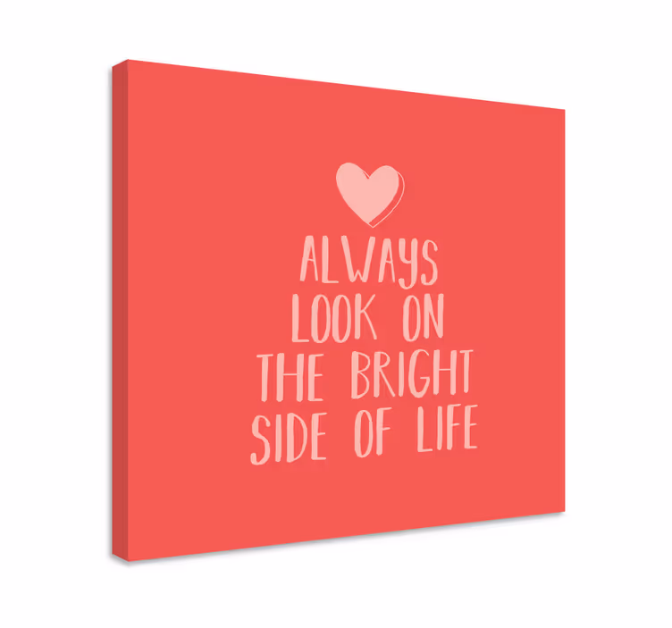Cuadro frase mensaje de actitud positiva - TenVinilo