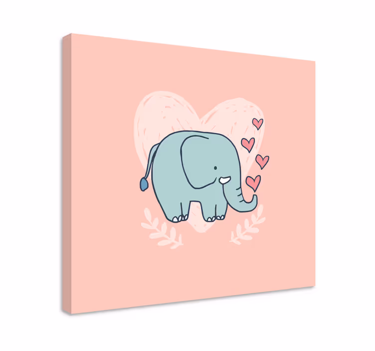Cuadro elefante amor de elefante lindo - TenVinilo