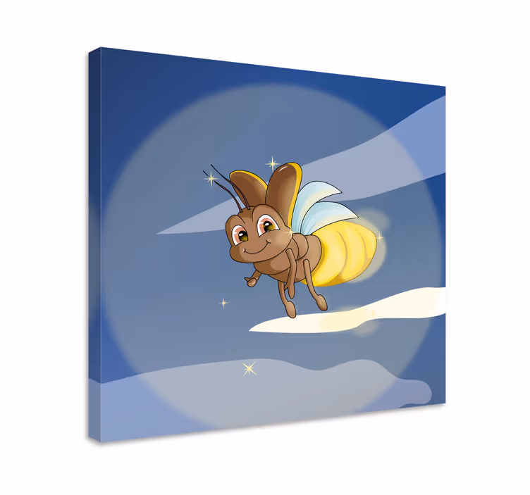 Cuadro aves insecto volador feliz - TenVinilo