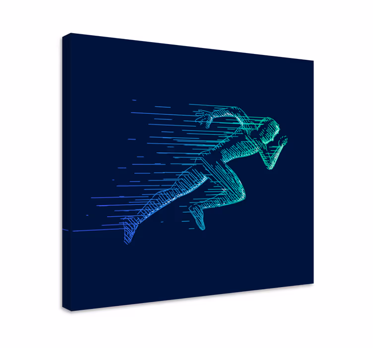 Cuadro en arte Ejecución abstracta - TenVinilo
