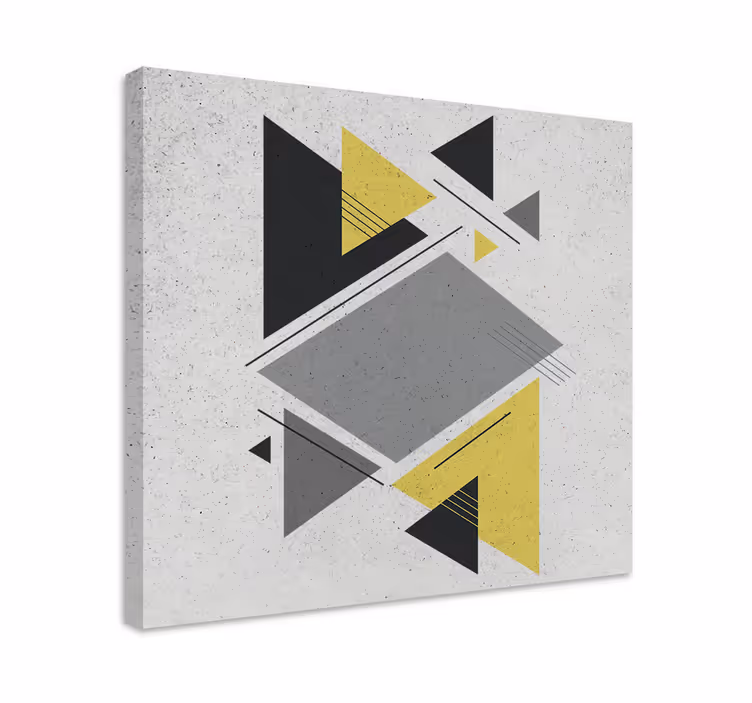 Cuadro geométrico arreglo de formas geométricas - TenVinilo