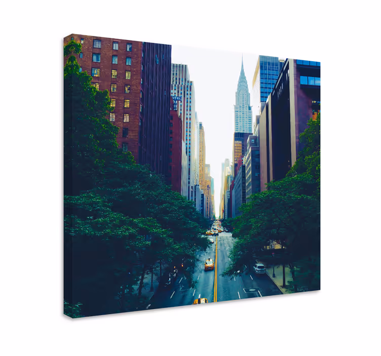 Cuadro ciudades paisaje urbano de manhattan - TenVinilo