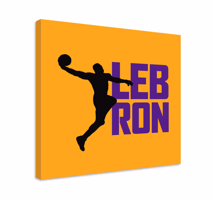 Cuadro deporte jugador de baloncesto dinámico - TenVinilo