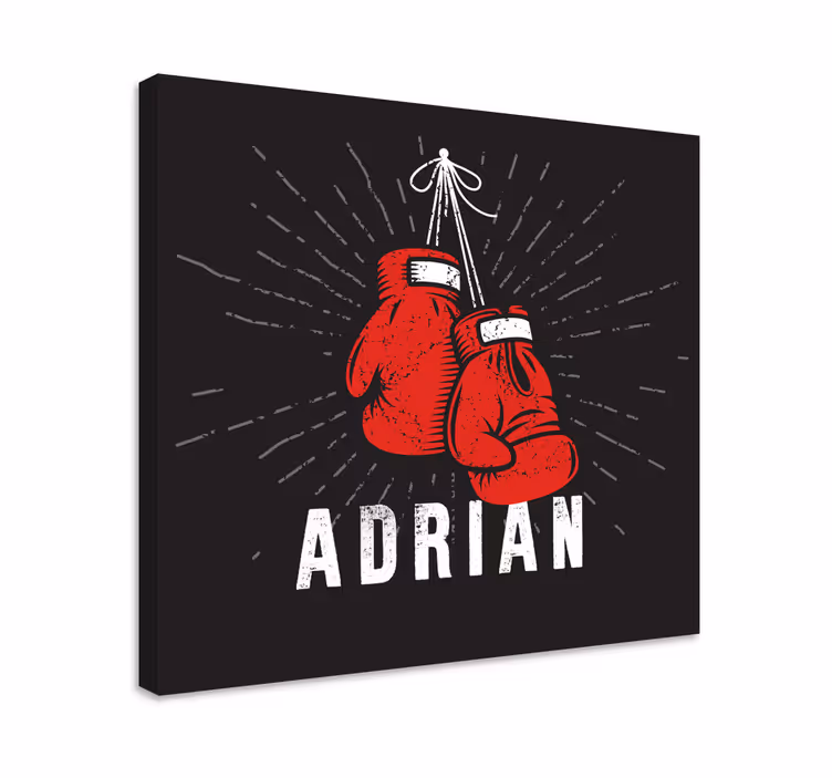 Cuadro deporte exhibición de guantes de boxeo - TenVinilo
