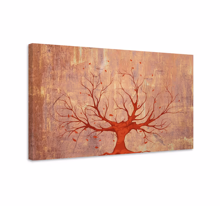 Cuadro árboles Árbol sin hojas en otoño - TenVinilo