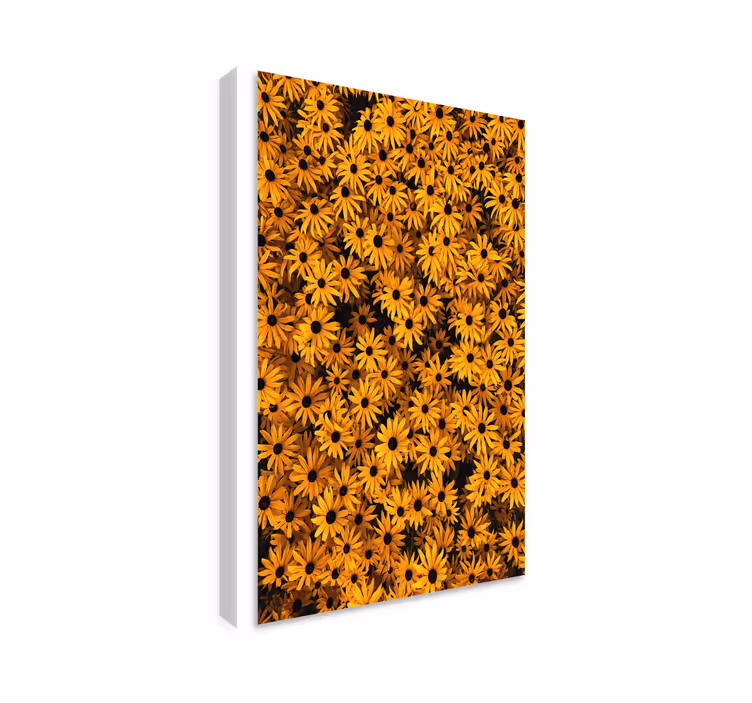 Cuadro de flores flora amarilla vibrante - TenVinilo