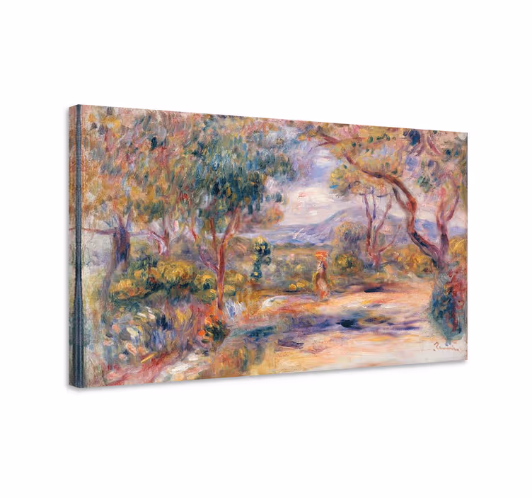 Cuadro paisajes sendero soleado del jardín - TenVinilo