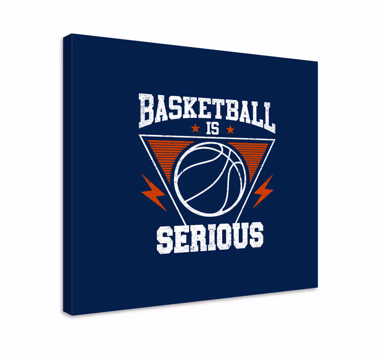 Cuadro deporte baloncesto es cosa seria - TenVinilo