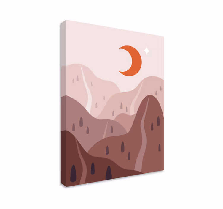Cuadro paisajes forma de terreno montañoso - TenVinilo