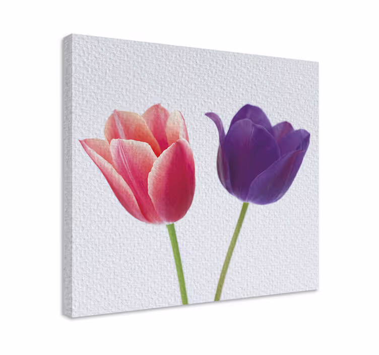 Cuadro de flores arreglo de tulipanes - TenVinilo