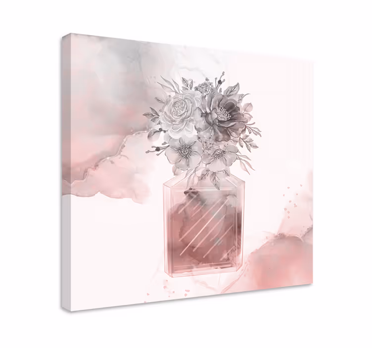 Cuadro de flores jarrón de arreglos florales - TenVinilo