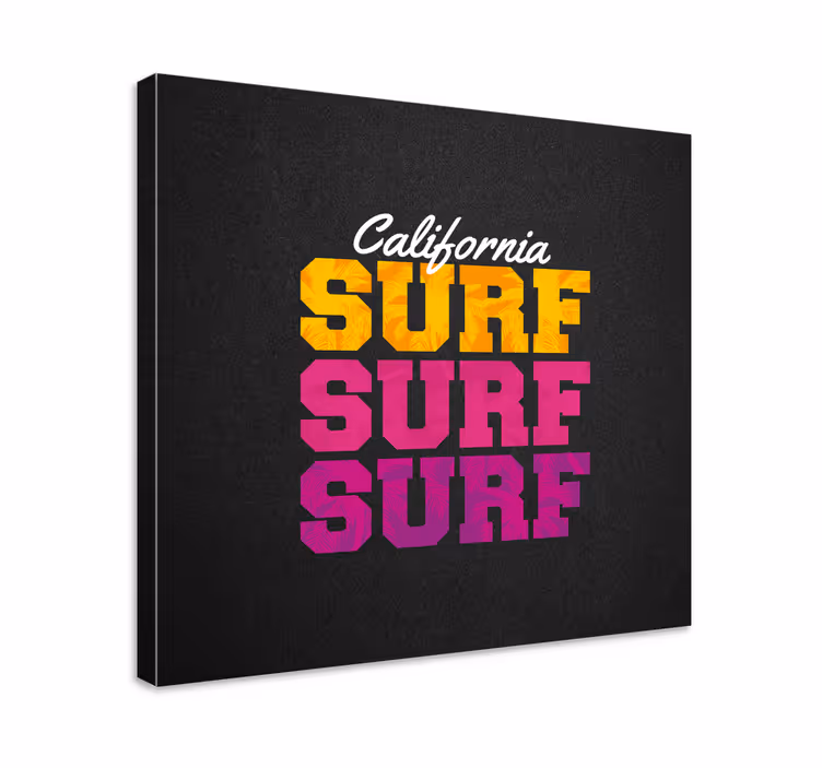 Cuadro deporte estilo surf de california - TenVinilo