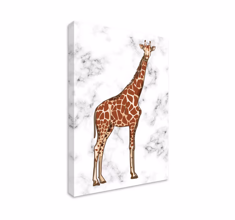 Cuadro animales jirafa de pie alta - TenVinilo
