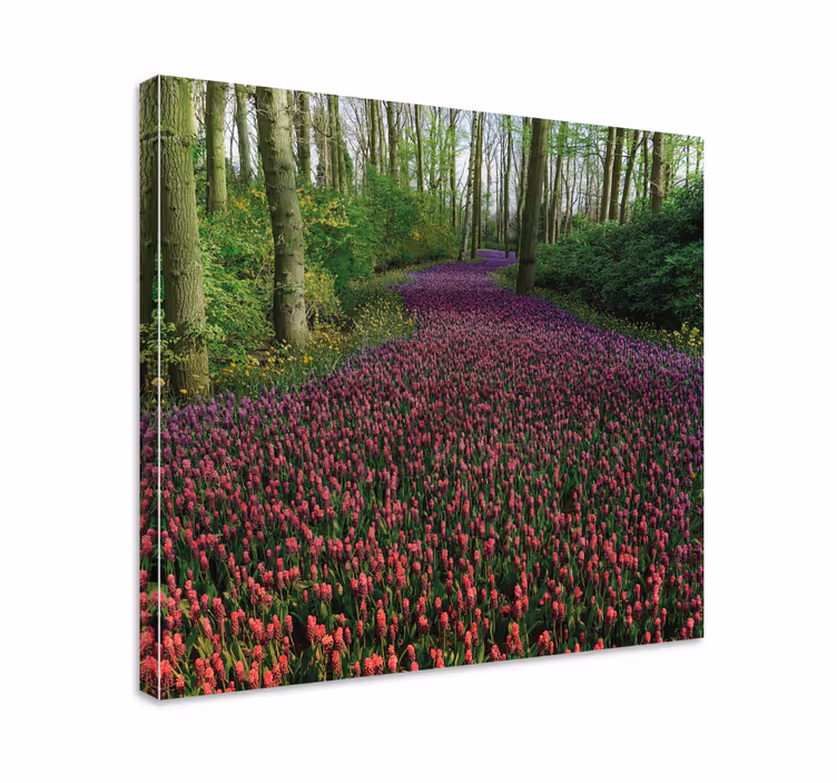 Cuadro de flores camino floral en floración - TenVinilo