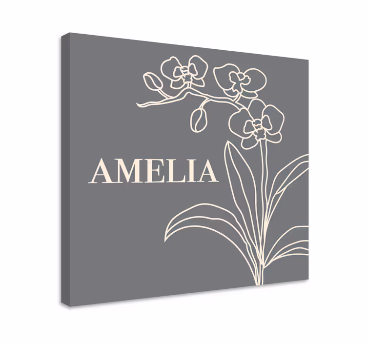 Cuadro de flores diseño floral elegante - TenVinilo
