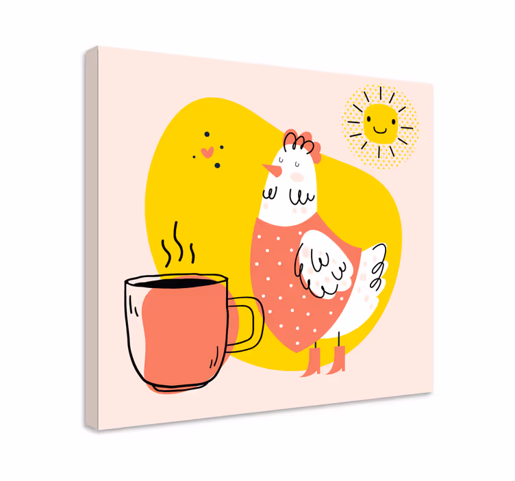 Cuadro animales gallo alegre de la mañana - TenVinilo