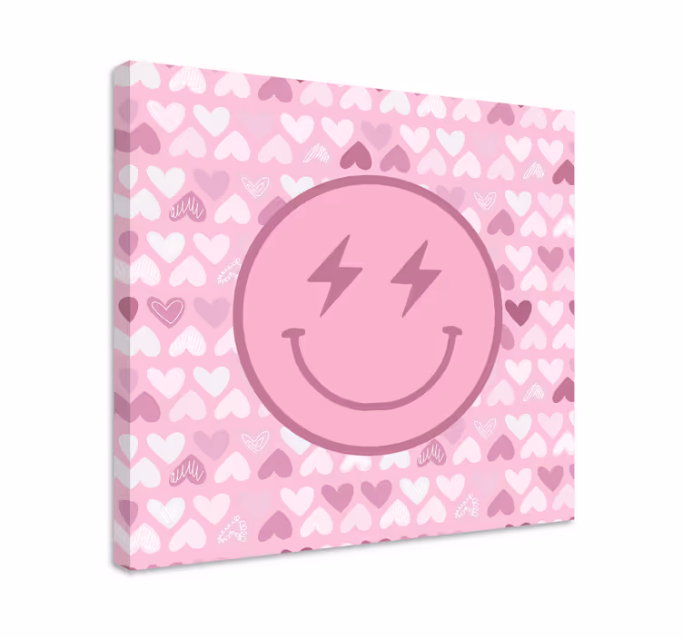 Cuadro frase motivadora cara feliz - TenVinilo