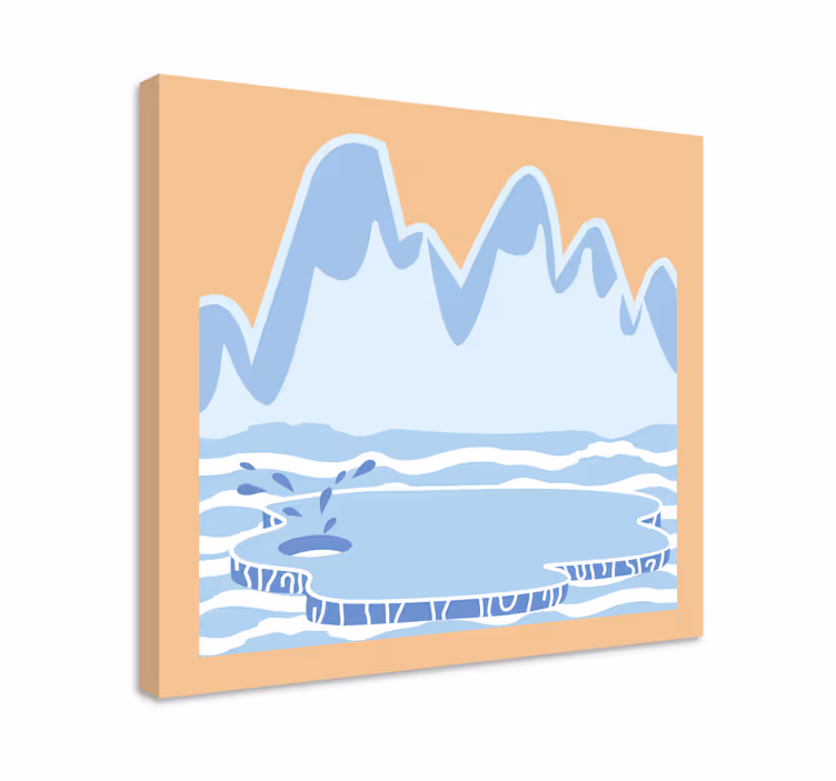 Cuadro paisajes paisaje de iceberg - TenVinilo