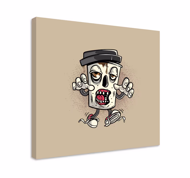 Cuadro videojuego cubo de basura zombie - TenVinilo
