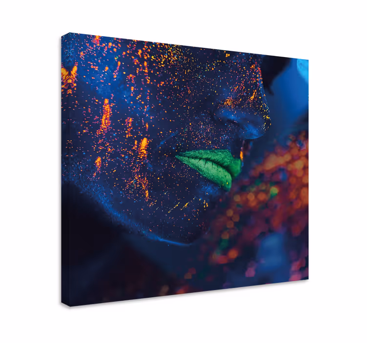 Cuadro arte rostro brillante - TenVinilo