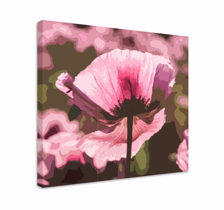 Cuadro de flores flor abstracta - TenVinilo