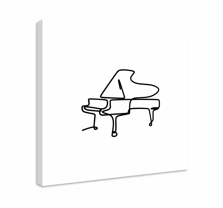 Cuadro musical esquema de piano - TenVinilo