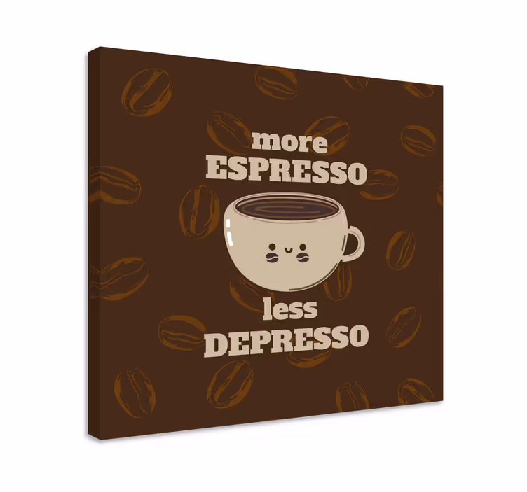 Cuadro rústico la vida comienza después del café - TenVinilo