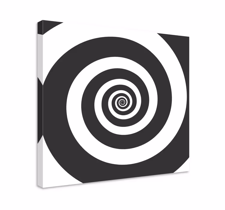 Cuadro geométrico patrón en espiral - TenVinilo