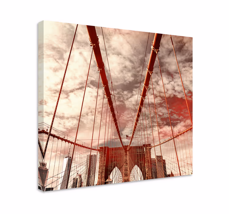 Cuadro ciudades estructura icónica del puente - TenVinilo
