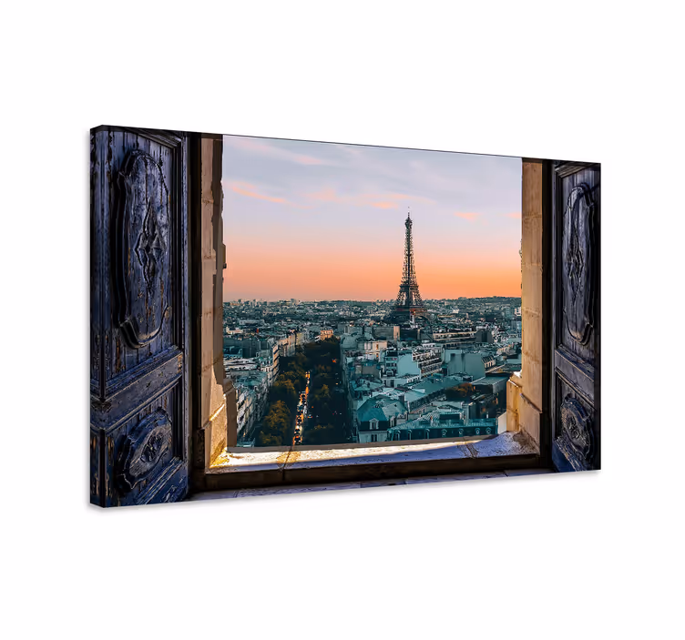 Cuadro ciudades mirador de la torre eiffel - TenVinilo