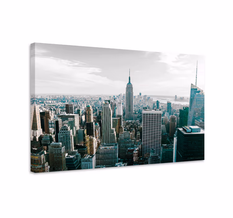Cuadro ciudades vista del horizonte de nueva york - TenVinilo