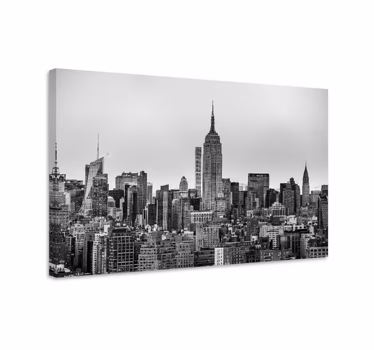 Cuadro ciudades silueta de nueva york - TenVinilo