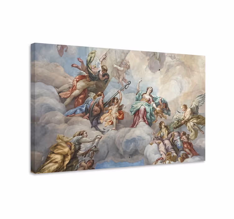 Cuadro arte escena de nubes míticas - TenVinilo