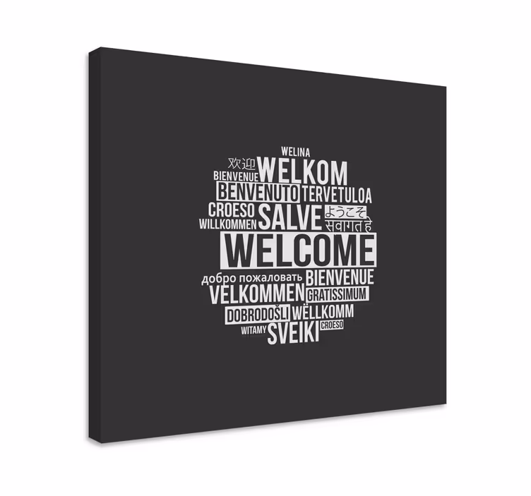 Cuadro frase bienvenido a tenvinilo tu hogar creativo - TenVinilo