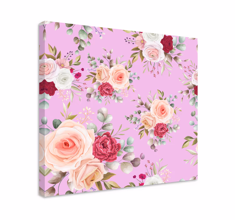 Cuadro de flores arreglo floral - TenVinilo