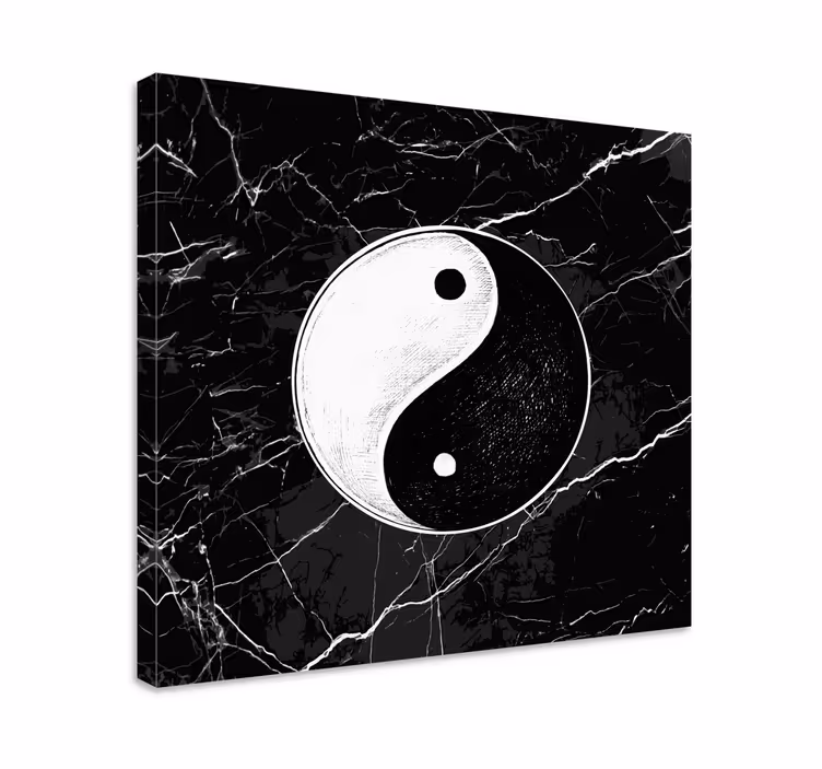 Cuadro zen símbolo yin yang - TenVinilo