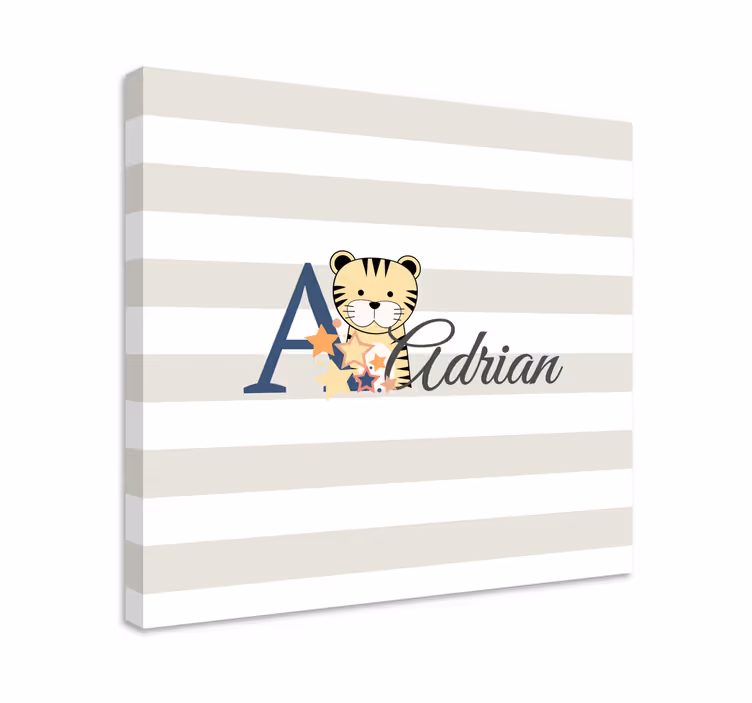 Cuadro de gatos personaje tigre adrian - TenVinilo