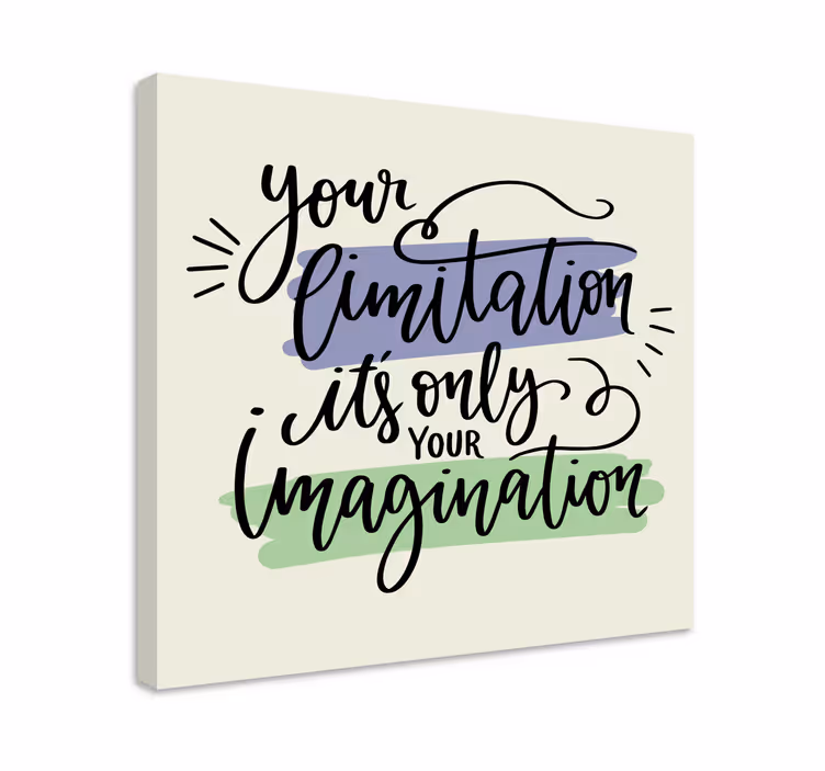 Cuadro frase limitaciones inspiran creatividad - TenVinilo