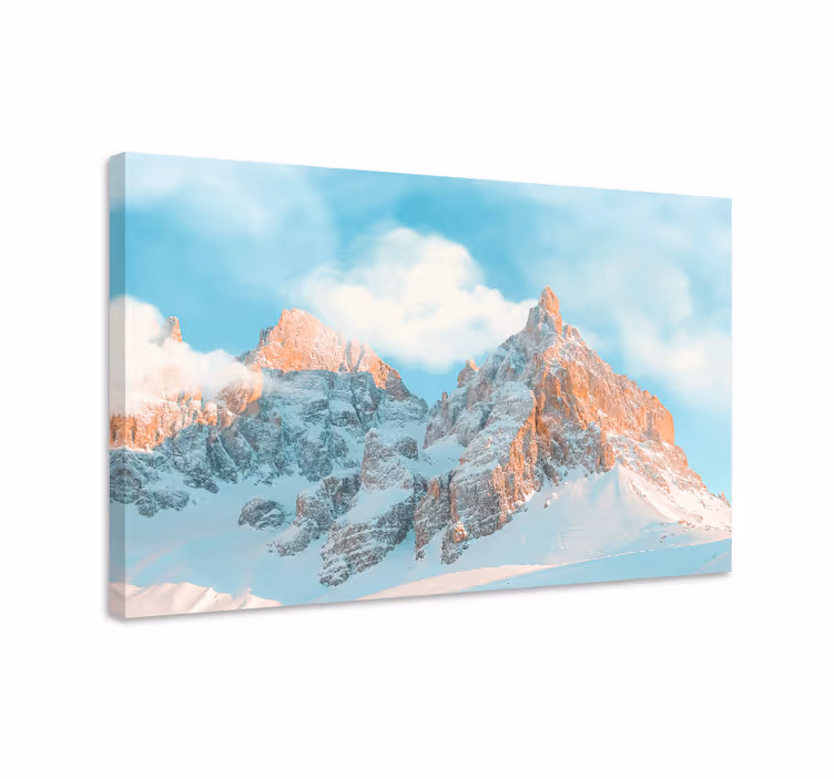 Cuadro paisajes cumbres montañosas majestuosas - TenVinilo