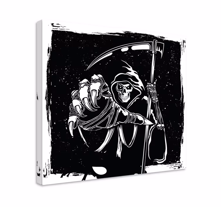 Cuadro personajes dedo índice de la parca - TenVinilo