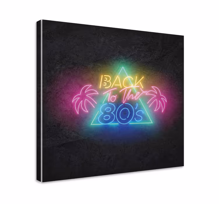 Cuadro frase neón retro frase - TenVinilo
