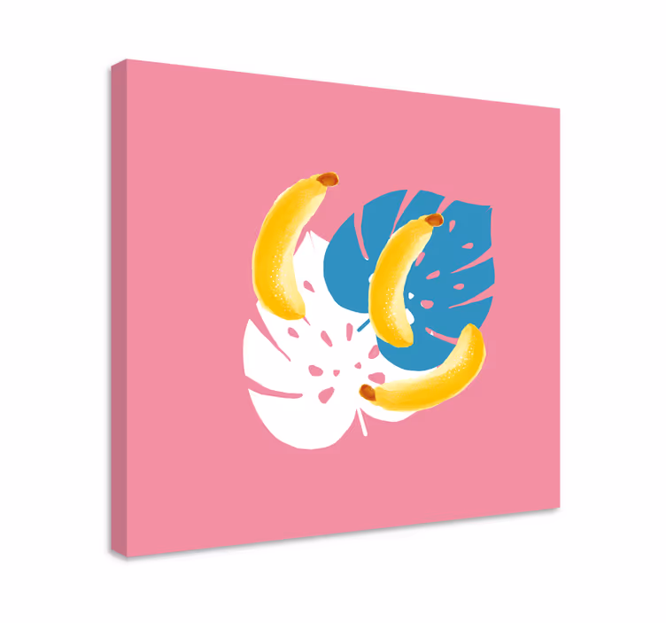 Cuadro bodegones plátanos tropicales - TenVinilo