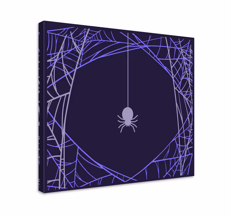 Cuadro con frase enfoque telaraña - TenVinilo
