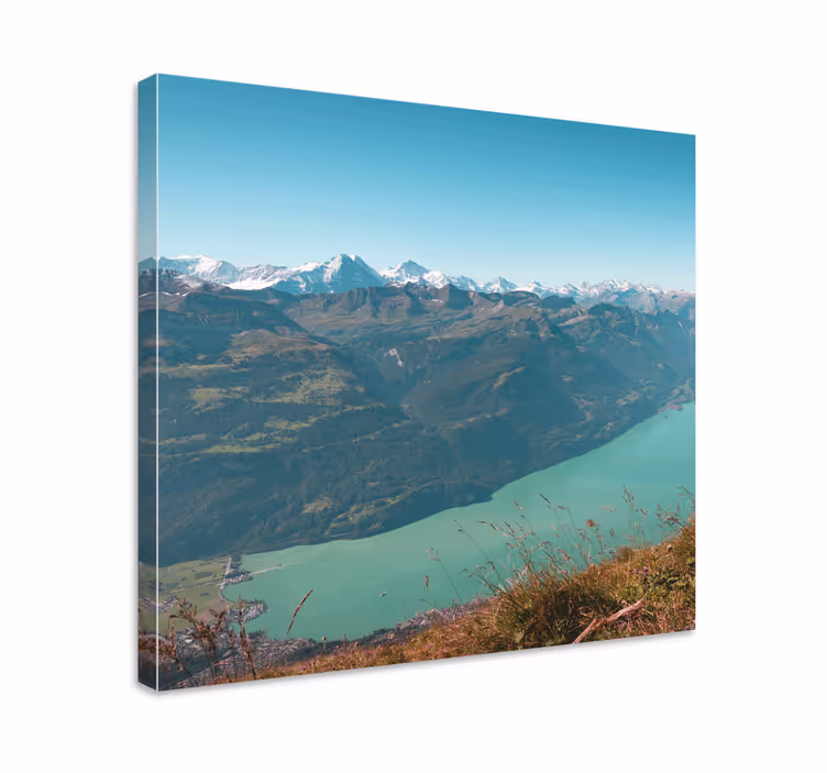Cuadro paisajes vista serene de montañas - TenVinilo