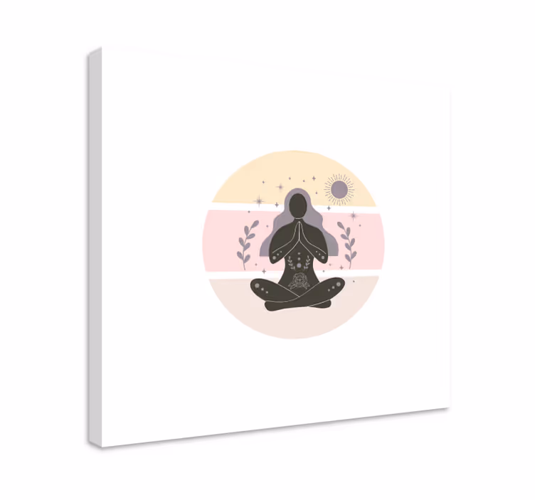Cuadro buda en postura de meditación - TenVinilo