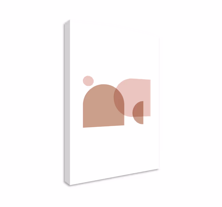 Cuadro geométrico formas abstractas minimalistas - TenVinilo