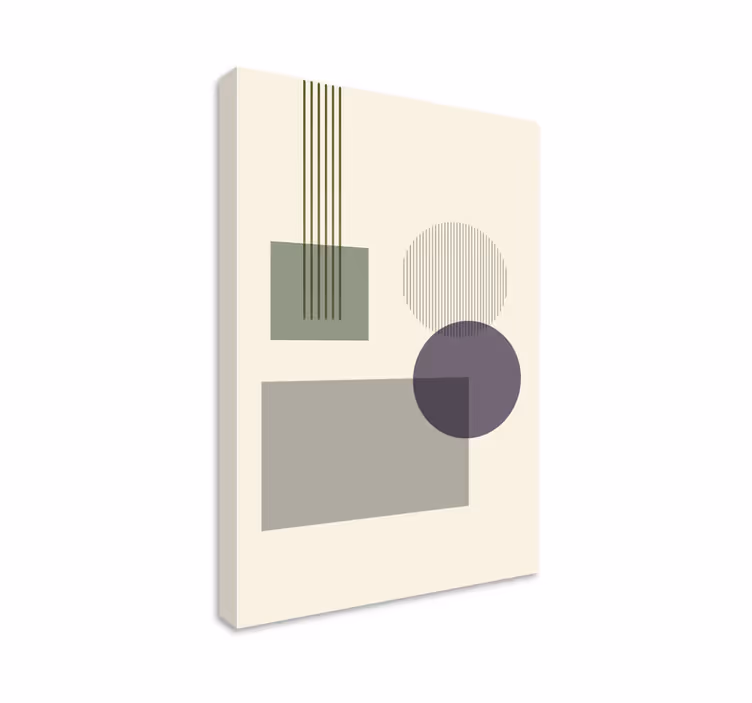 Cuadro geométrico configuración de formas geométricas - TenVinilo